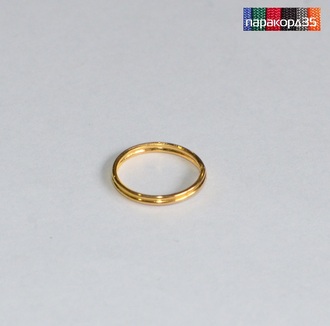 Кольцо металлическое d11 mm gold