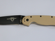 Нож складной Ontario Knife RAT-1 ON8846DT, desert tan/чёрный