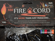 Паракорд Live Fire Gear LF04 - 550 Firecord, Black с трутом, 1м
