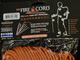 Паракорд Live Fire Gear LF28 - 550 Firecord, Safety Orange с трутом упаковка